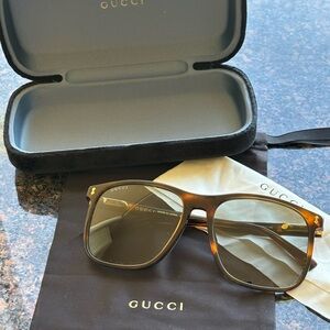 Gucci Tortoise Shell Polarized Sunglasses
